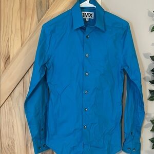 Men's Blue Dress Shirt Extra Slim Fit